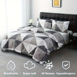 housse couette polyester motif géométrique moderne 135x200cm 150x200cm 160x220cm 200x200cm 200x230cm 220x240cm 2pcs taies