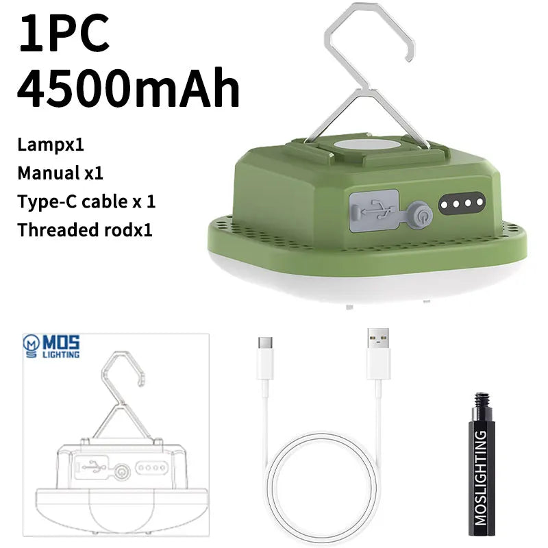 lampe tente led rechargeable violet vert moderne haute luminosité