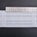ruban rideau blanc rayures horizontales moderne 10m 20m 30m anneau polyester