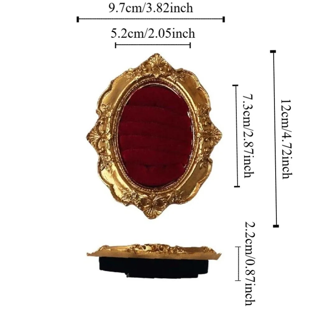 présentoir bijoux velours or rouge bleu rose blanc classique baroque box rangement bijoux