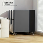 lit pliant multifonction moderne acier texturé noir blancversible sofa chambre coucher