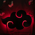 applique murale led silhouette anime noir décoration chambre veilleuse lumineuse personnage japonais