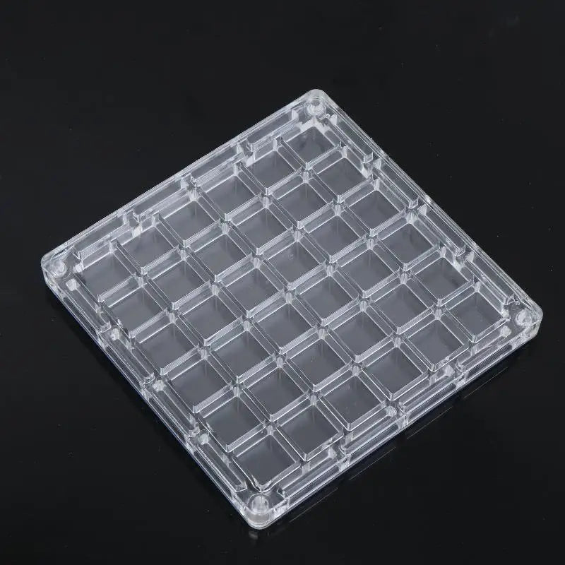 boîte bijoux transparent moderne 36 compartiments organisation artisanat coquillages diamants
