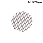 grille ventilation moderne noir maille nid d'abeille antiéblouissement aluminium opaquet fixations cachées