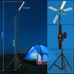 lampe travail flexible rechargeable 10000mAh led noire moderne trépied chargeur adaptateur