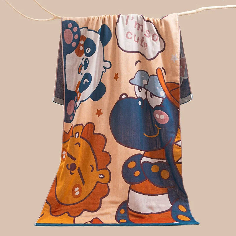 serviette bain coton fleur multicolore moderne jacquard absorbante toilette confortable respectueuse peau lavable machine