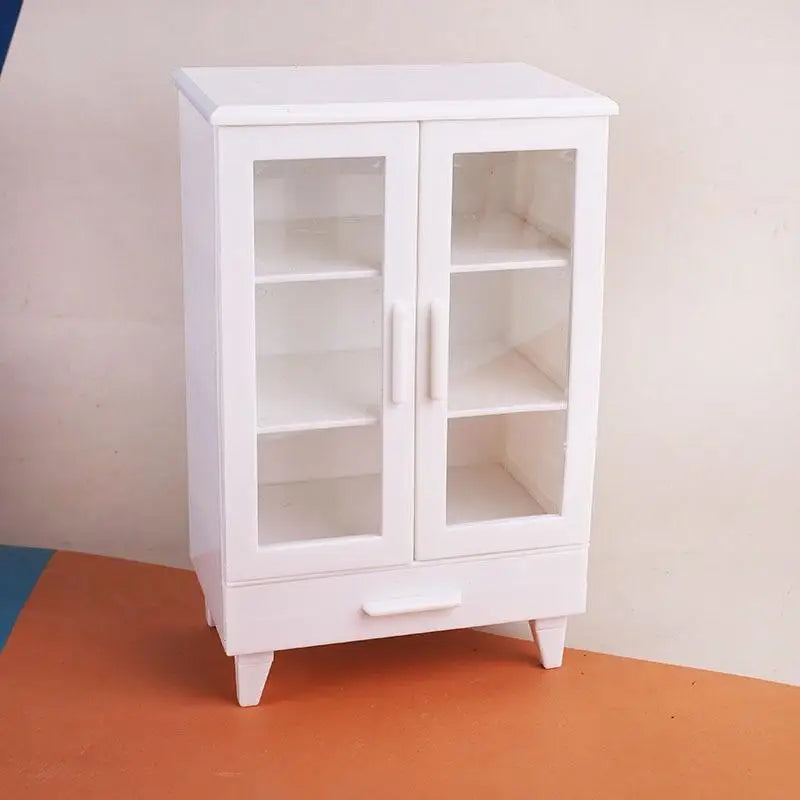 accessoires poupée ensemble meubles cuisine miniature blanc moderne résine