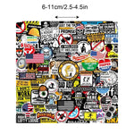 stickers adhésifs humour divers couleurs motifs casque sécurité adultes 150 pièces