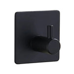 porte serviettes moderne acier inoxydable argenté noir lisse brillant autoinstallation minimaliste