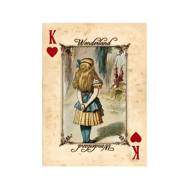 affiche toile vintage alice pays merveilles décoration salon rétro classique