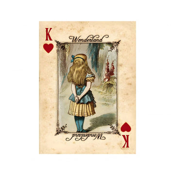 affiche toile vintage alice pays merveilles décoration salon rétro classique