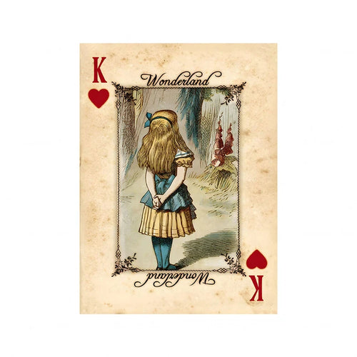 affiche toile vintage alice pays merveilles décoration salon rétro classique