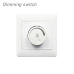 interrupteur éclairage blanc moderne réglable luminosité 15w 80w abs certification brightness controller