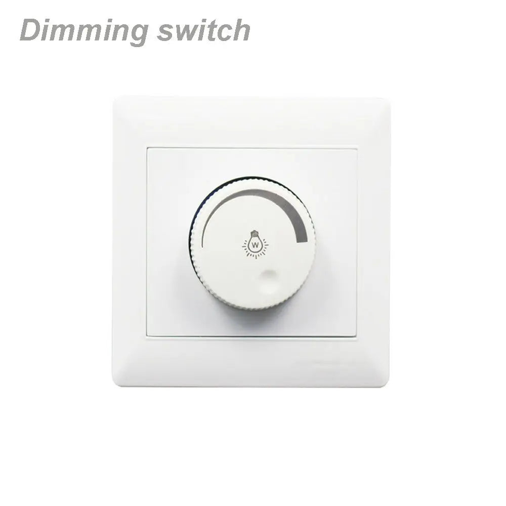 interrupteur éclairage blanc moderne réglable luminosité 15w 80w abs certification brightness controller