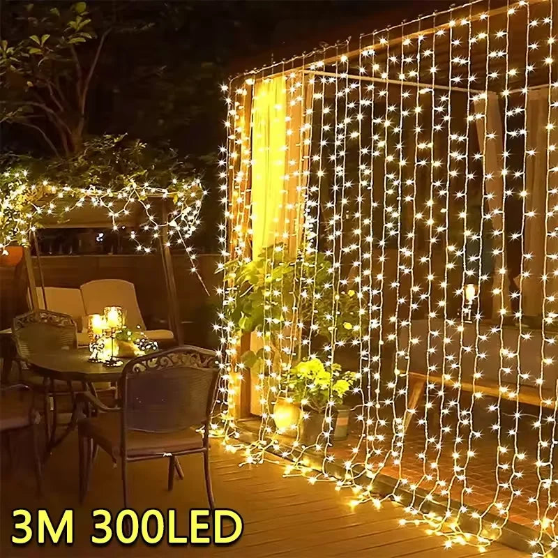 guirlande lumineuse led étoiles blanc chaud moderne clips usb modes festive noël mariage