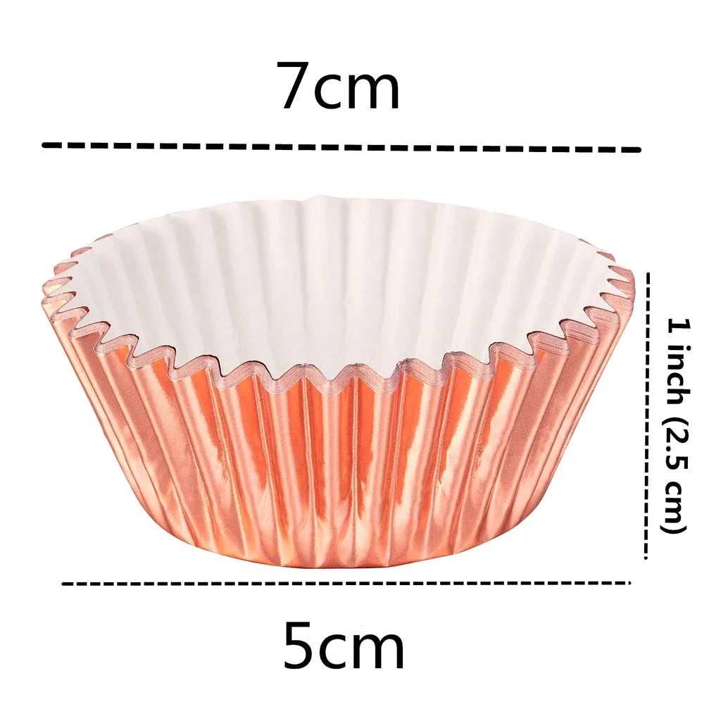 moules muffins papier argent doré rosegold jaune rilles brillants decoratifs festifs gâteau