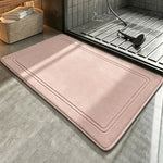 tapis bain doux absorption rapide microfibre antidérapante moderne gris salle bain