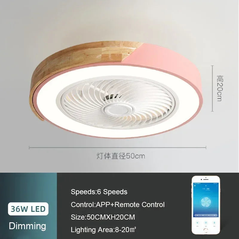 ventilateur led moderne gris blanc bois naturel certification ul vde rohs