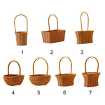 paniers tressés marron clair traditionnels utilisation multiple empilables poignées osier décoration intérieur