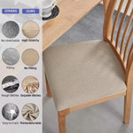 housses siège chaise jacquard extensible moderne gris marron noir lavables accueil minimaliste