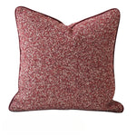 housses coussins décoratifs velours polyester carrés rouges contemporains lit chaise voiture adhésives simples