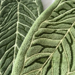 gant toilette vert rose feuille stylisée doux moelleux moderne décoratif absorbant rapide