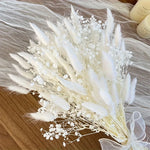 bouquet fleurs séchées multicolore boho décoration maison anniversaire baby shower