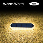 lumière solaire extérieure ip68 bleu noir blanche hexagonale adhésive minimaliste led étanche automatique patio