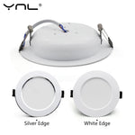 Spot LED 18W blanc moderne clips plastique éclairage intérieur 78mm 93mm 55mm 65mm 103mm