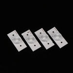 LED blanches rondes transparentes modernes adhésif 10 pièces fixations incluses
