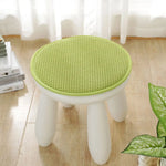 coussin tabouret rond doux mousse pu antiderapant solide multicolore adultes