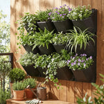 support mural plantes vert noir blanc moderne minimaliste perforations plastique lisse