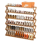 étagère chaussures pliable bois naturel moderne finition lisse support rangement entrée maisonSports Chaussures Bottes