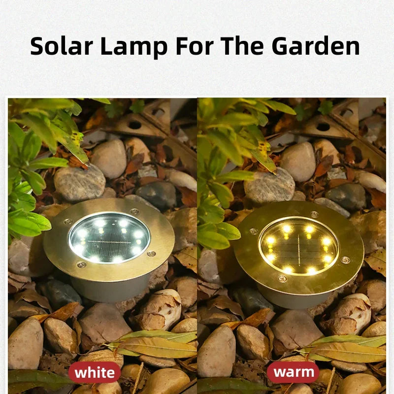 lampe solaire argentée led moderne ip65 intelligent lumière extérieure jardin autonomie