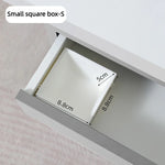boîtes rangement modulaires blancs plastique sans BPA réutilisables compartiments divers table drawer