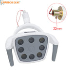 lampe dentaire led blanc gris moderne interrupteur sensoriel anneaux decoratifs manuel instructionsclé molette