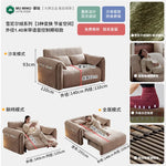 canapé lit moderne beige coussins velours storage inclinable électrique minimaliste