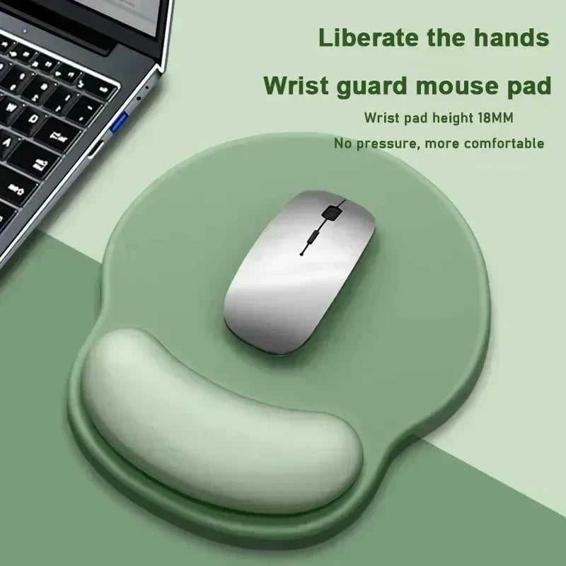 tapis souris ergonomique vert menthe tapis non glissant poignet support confort moderne
