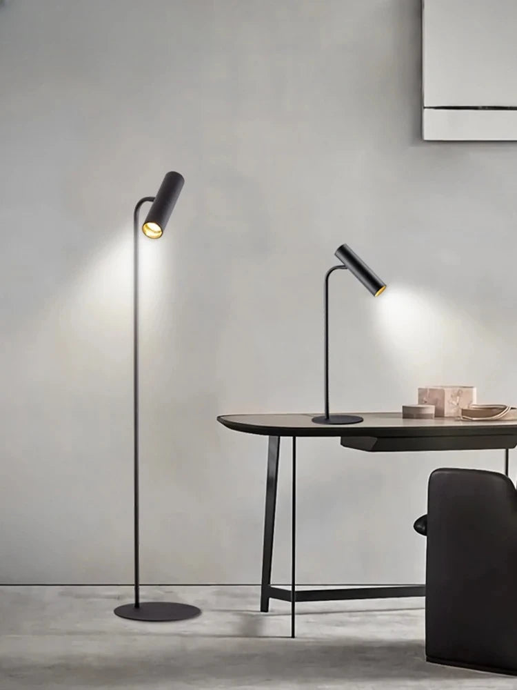 lampe sol led moderne noire luminaire chambre éclairage 11 15w flux 249 2000v