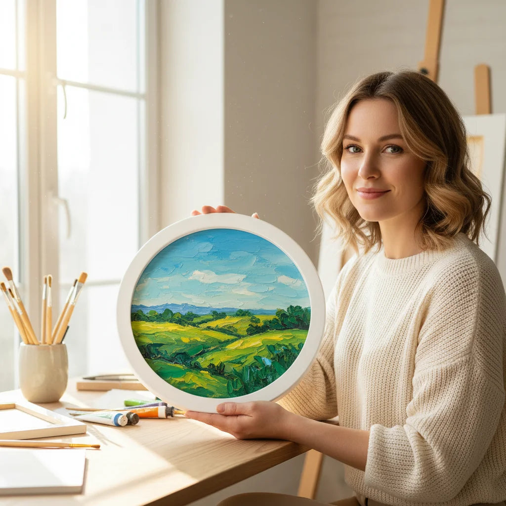 cadres photo blanc marron texture liège moderne adhésif diy nail art bijoux boucles oreilles