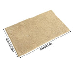 tapis bain polyester anti dérapant lavable machine moderne gris bleu marron texture boules 40x60cm