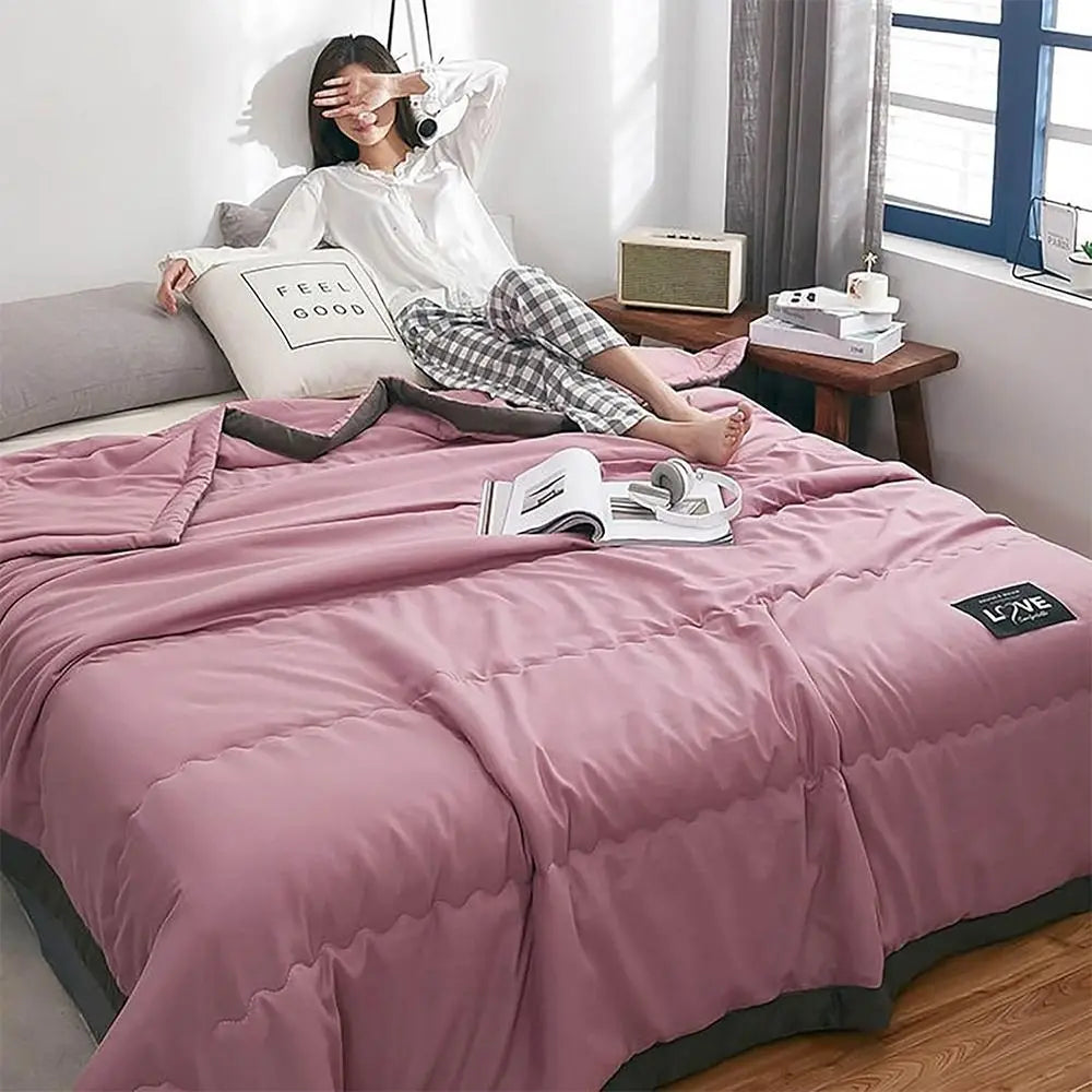 couverture rafraichissante double face effet froid coton 100 simple moderne maison 100x140cm 140x200cm