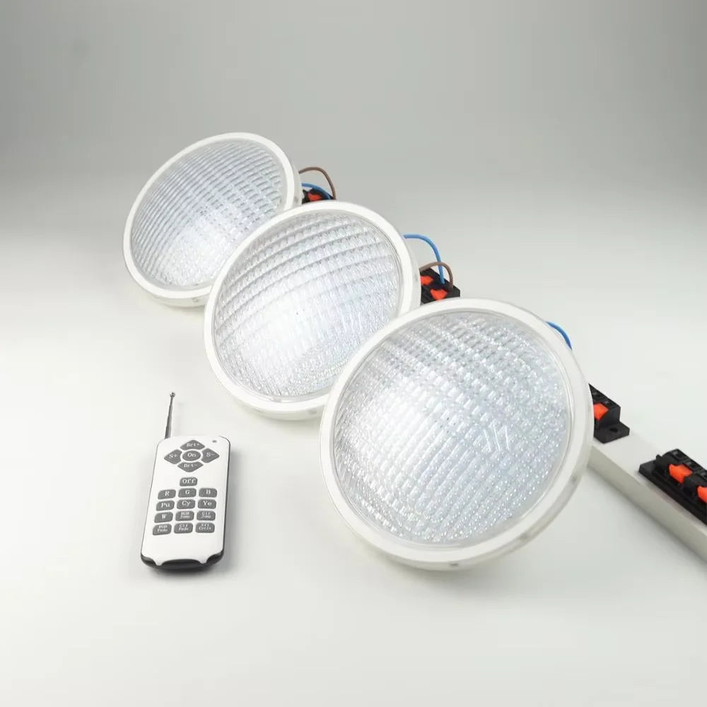 lampe led sousmarine ip68 rgb piscine 12v 18w 25w 35w 45w moderne
