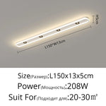 plafonnier led moderne ultra mince bande lumineuse chambre couloir blanc flux lumineux élevé télécommande