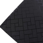 panneau décoratif moderne noir carreaux géométriques opacité 30x45cm 45x45cm 45x50cm 45x60cm 45x78cm