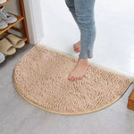 tapis bain demi circulaire chenille douce animaux compagnie salle bain moderne
