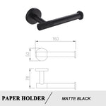 porte papier moderne acier inoxydable texture brossée noir blanc cuivre vis instructions minimaliste