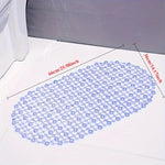 tapis bain antidérapant rose violet bleu transparent maillage billes moderne salle bain sécurité durable