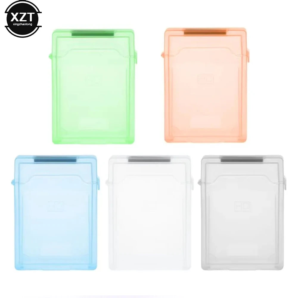boîte rangement disque dur pratique moderne vert orange bleu gris blanc poignée câble usbclé
