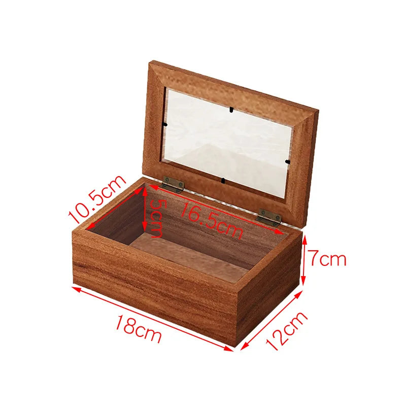 boîte bijoux bois foncé motif ajouré rustique organisation bracelets cadeau respectueux environnement